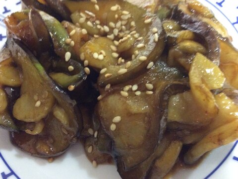 水ナスの焼肉タレ炒め